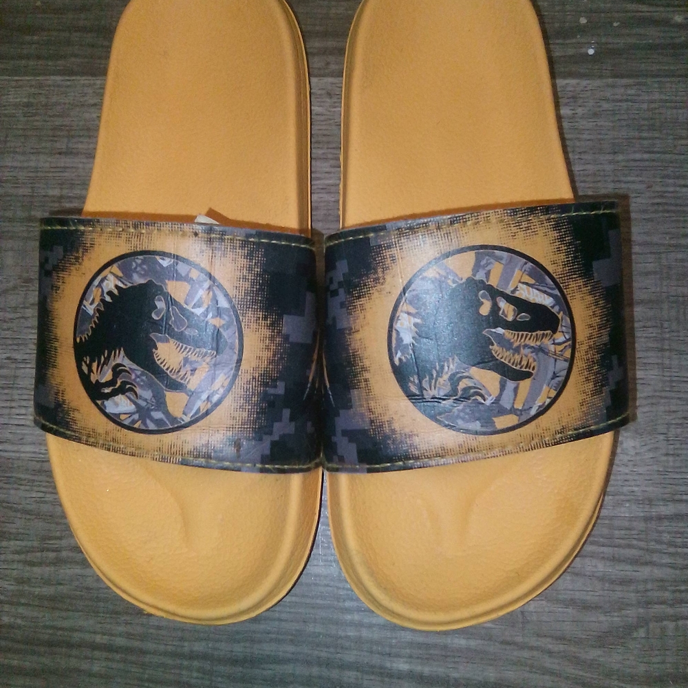 Kids Jurassic Slide Sandals - Yellow